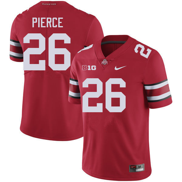 #26 Payton Pierce Ohio State Buckeyes Jersey College Football Uniforms-Red
